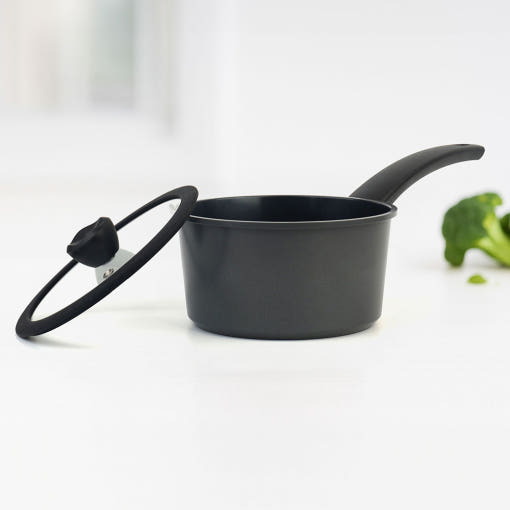 [알루아트] IH 매트블랙 편수냄비18cm BAS18(IH)B