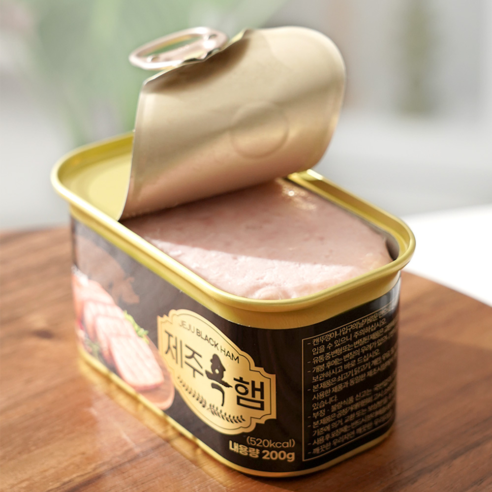 제주하우스 흑돼지 90%함유 캔햄 200g x 1EA