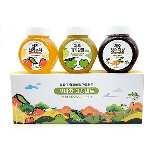 [제주하우스마켓]  꼬마차류3종세트(한/애/더) 200g*3ea
