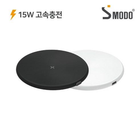 [에스모도] 225 고속 무선충전 슬림형 패드(15W) SMODO-225 블랙
