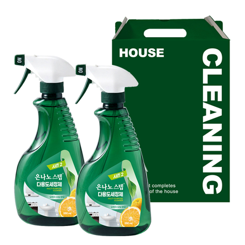 [은나노스텝] 시즌3 다용도세정제 기프트세트 1호 (세정제550ml x2개)