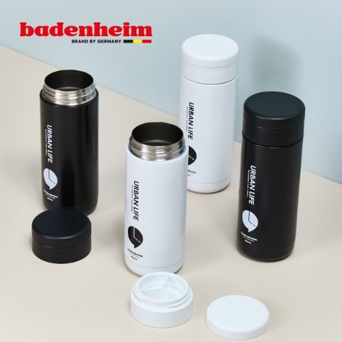 [바덴하임] 어반 라이프 비타민 텀블러 400ml (블랙, 화이트 택 1)