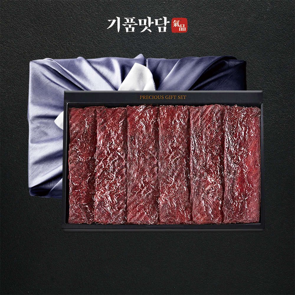[명절기간 한정][기품맛담] 시그니처 소고기육포 선물세트 1호 (60g*5팩/300g)