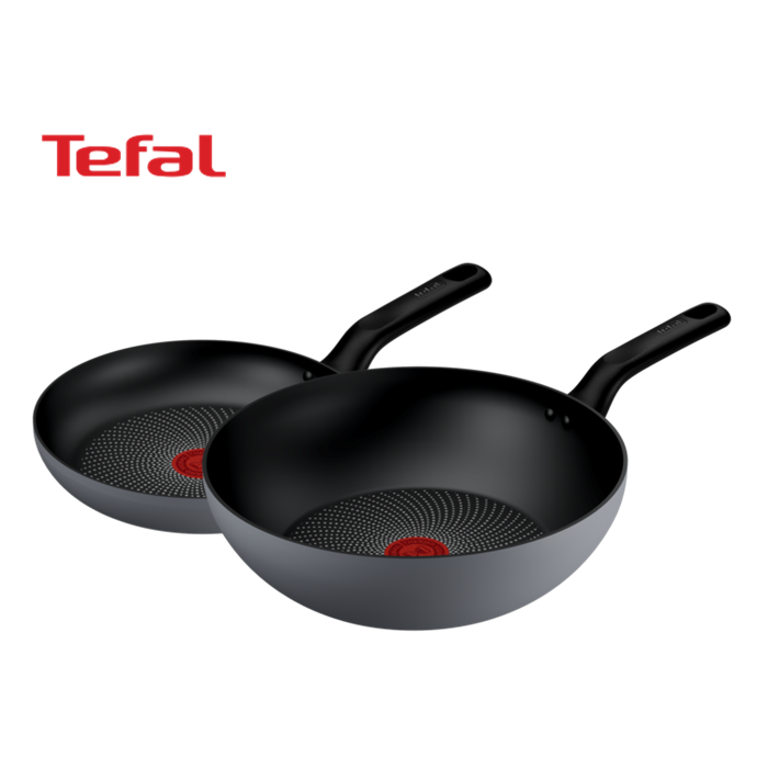 [테팔] 아르테세 인덕션 프라이팬 2종 세트(FP22cm+WOK28cm)