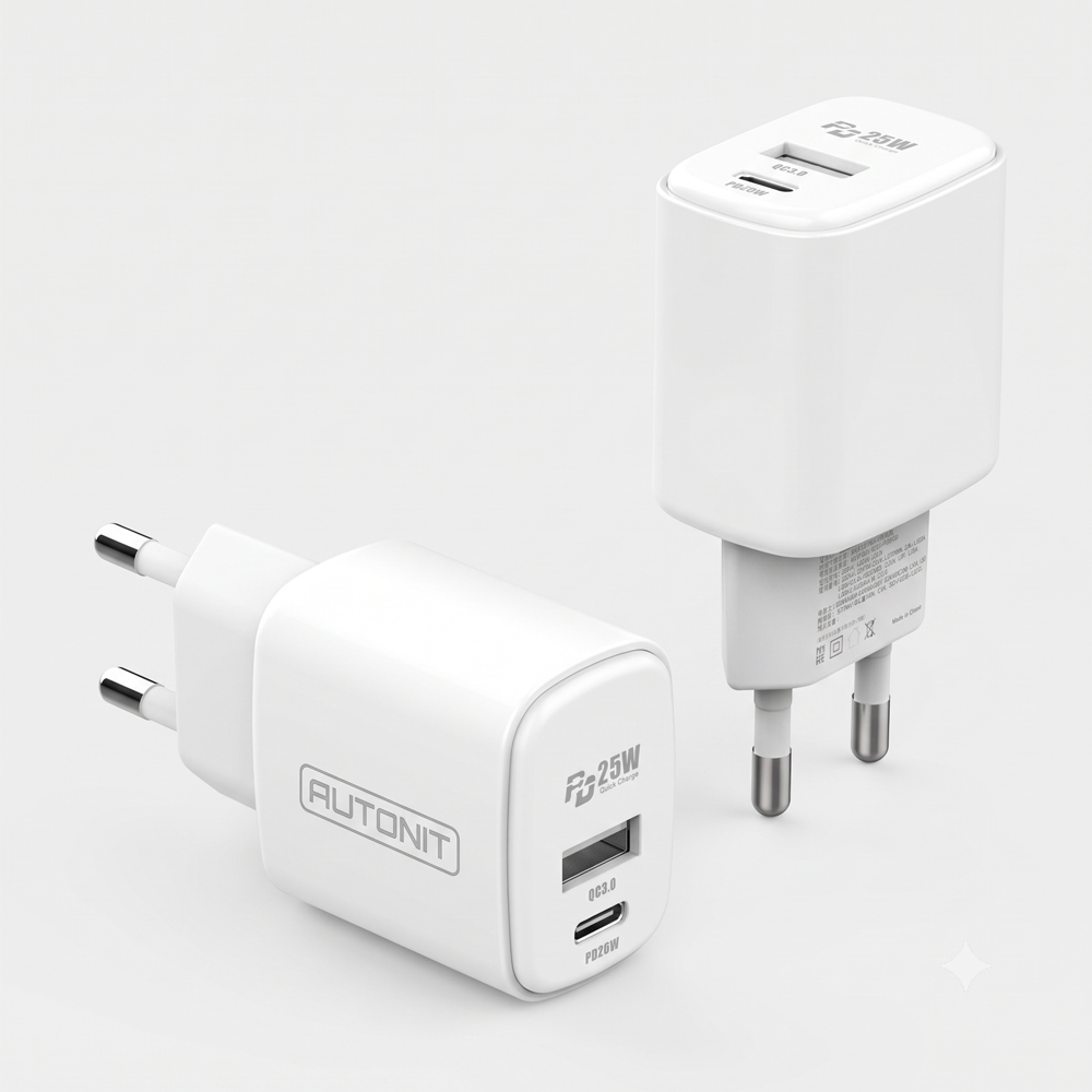 AUTONIT 오토닛 초고속 PD25W 듀얼 충전기 2PORT