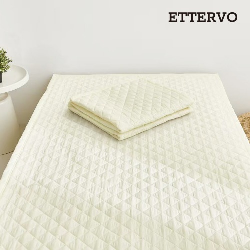ETTERVO 에떼르보 다몬 프리미엄 차렵패드 Q 퀸사이즈 크림바닐라