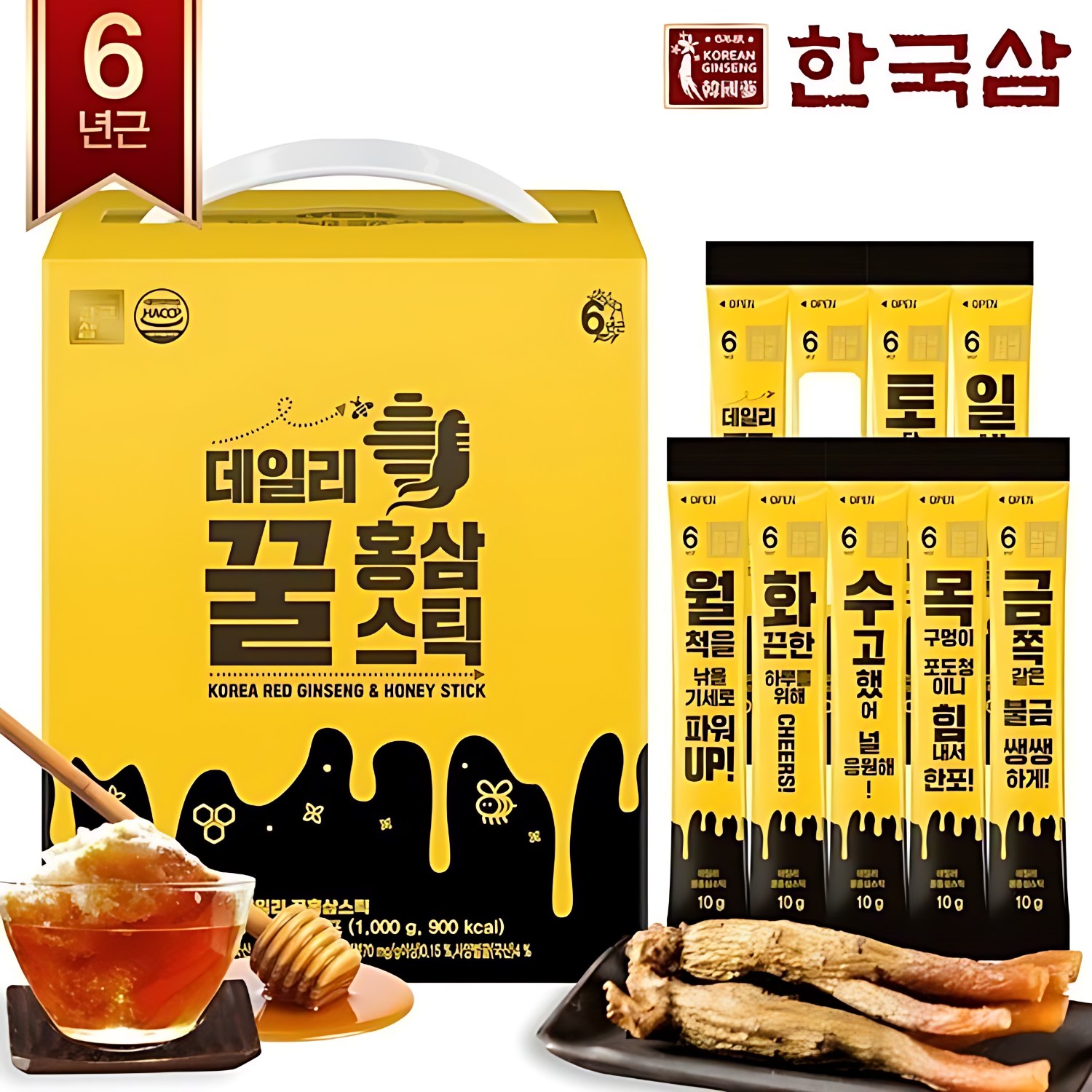 데일리 꿀홍삼스틱 10g x 100포