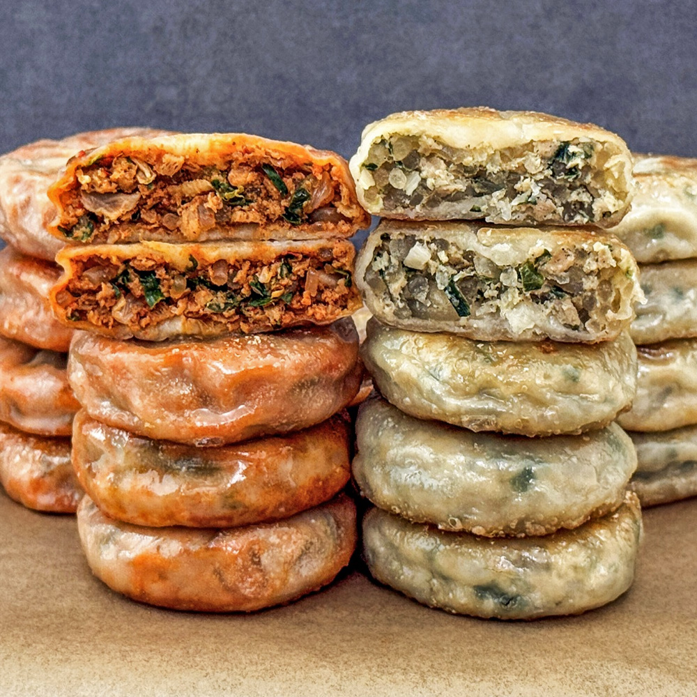 26년전통 생야채! 국산재료듬뿍! 우리밀 왕 호떡만두2종 [2팩]